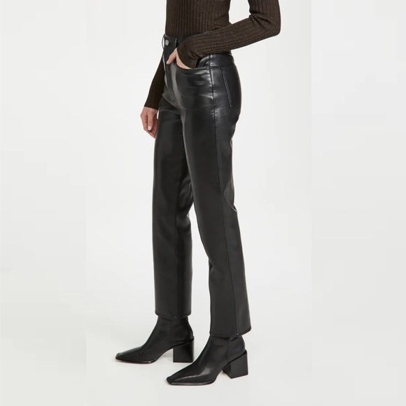 AGOLDE Recycled Leather Fitted '90s Pants - Picture 4 of 16